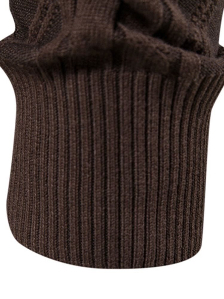 Casual Lapel Plain Standard Spring Slim Sweater
