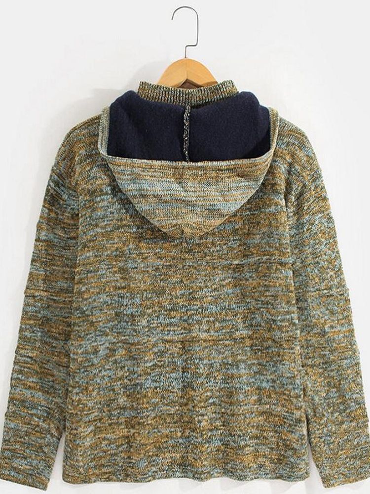 Dubbellager Standard Pocket Casual Hösttröja