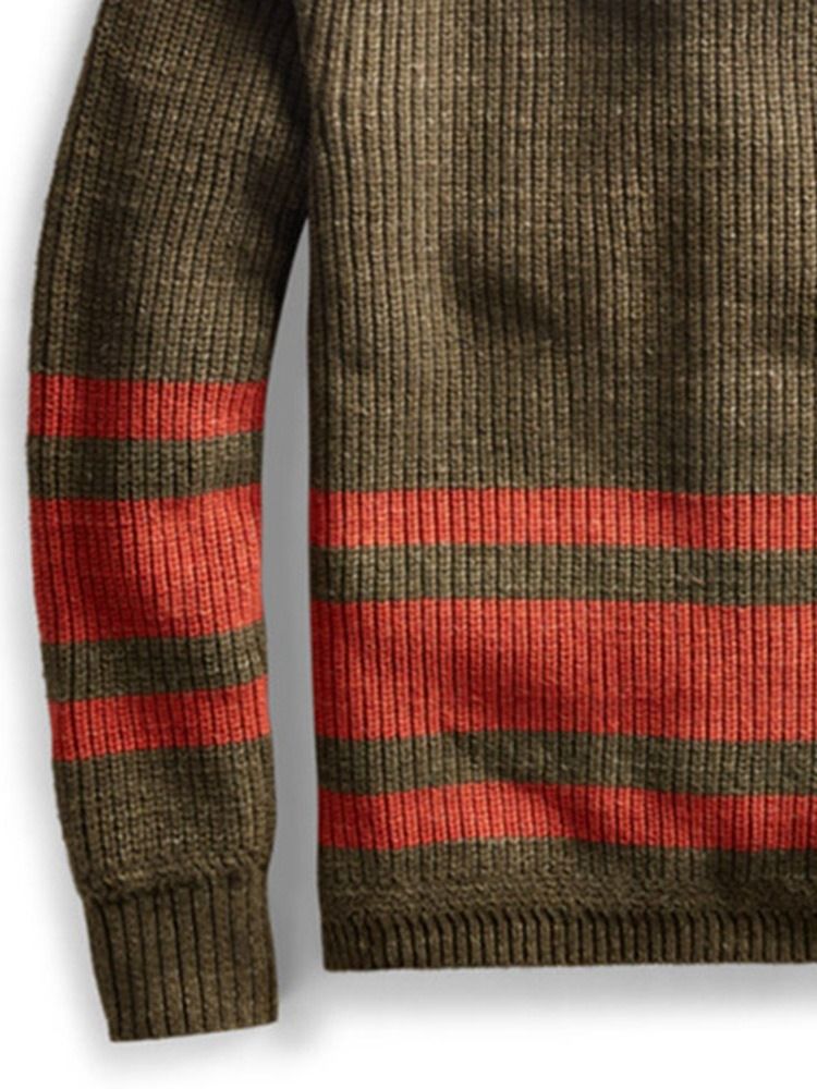 Fick Standard Lapel Enkelknäppt Rak Herrtröja