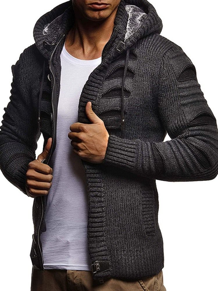 Hooded Standard European Slim Sweater