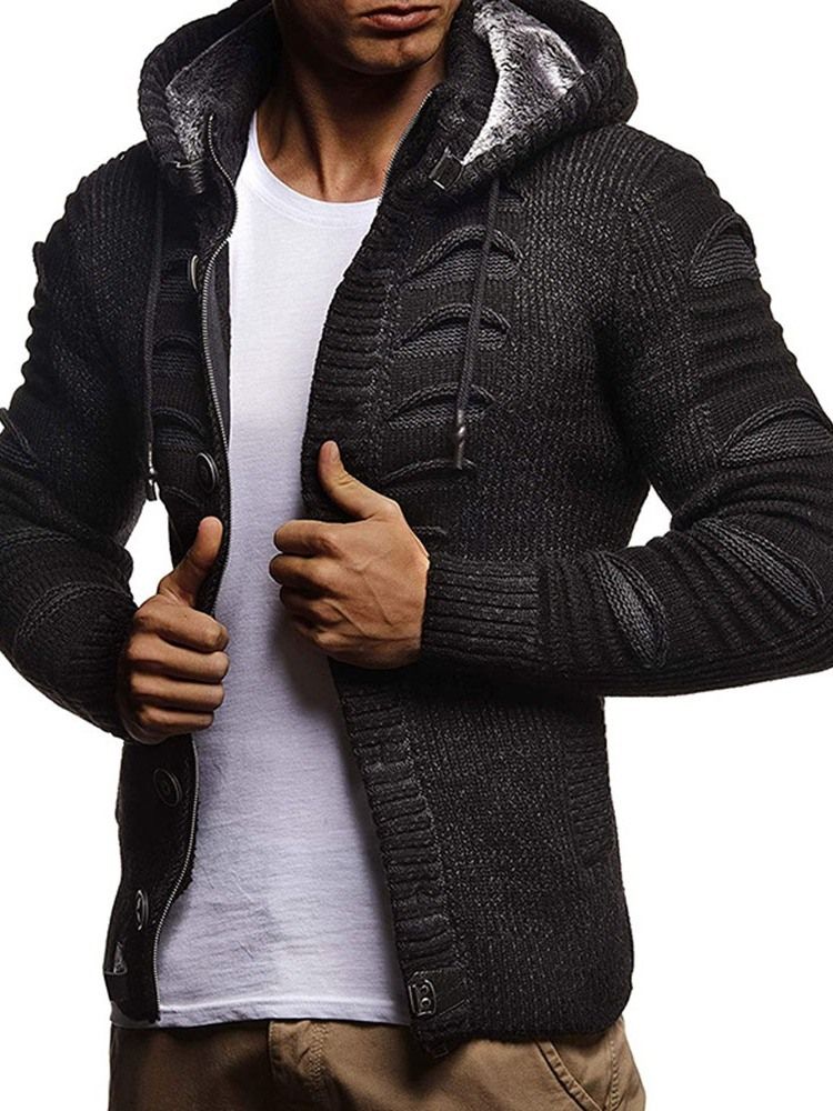 Hooded Standard European Slim Sweater