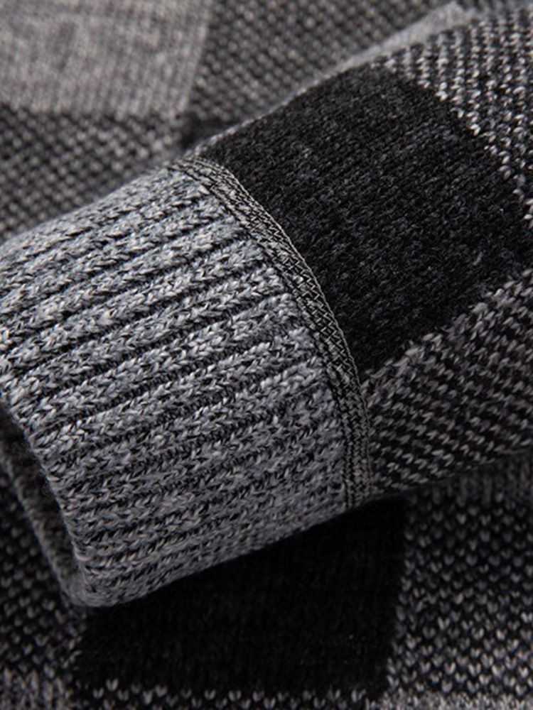 Hooded Standard Rutig Zipper Slim Sweater