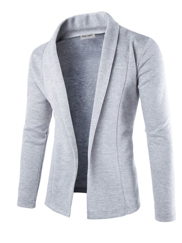 Lapel Standard Plain Casual Fall Slim Sweater