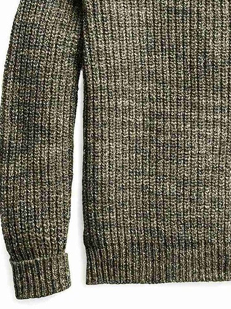 Plain Lapel Pocket Casual Herrtröja