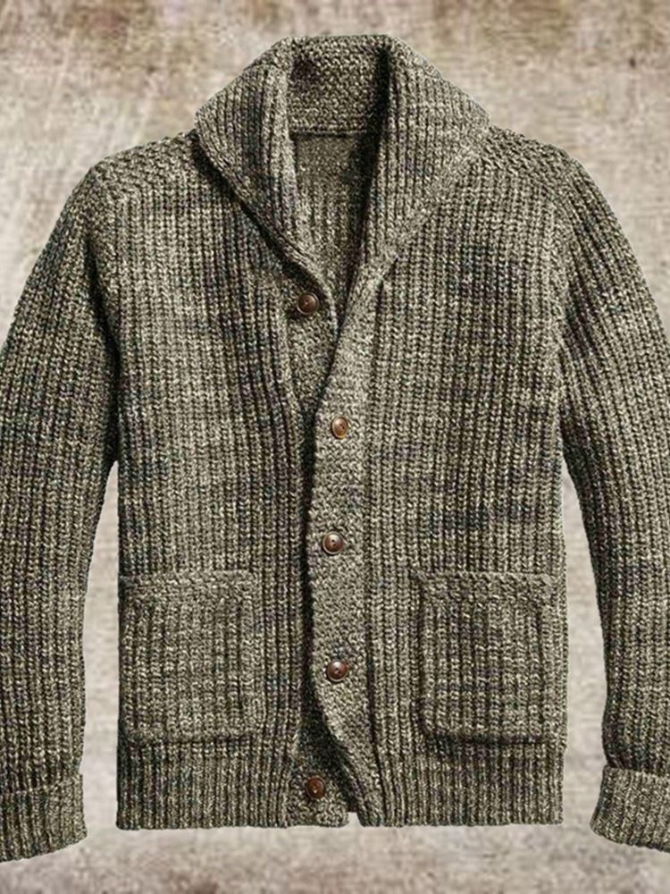 Plain Lapel Pocket Casual Herrtröja