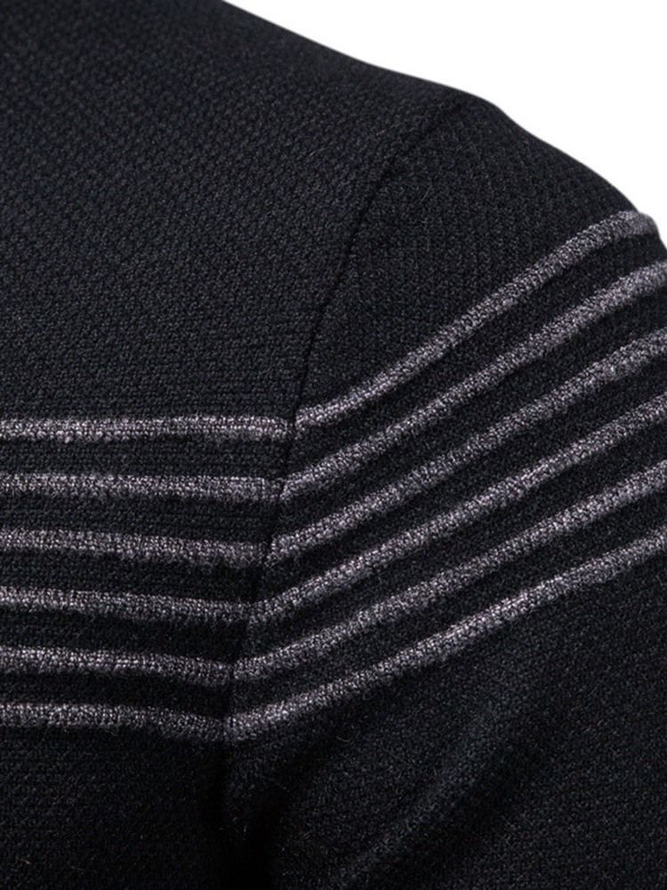 Rundhalsad Lapptröja Standard Fall Zipper Sweater