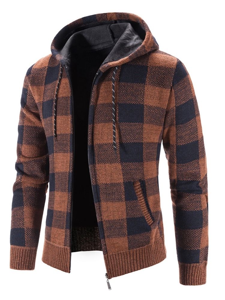 Rutig Standard Huva Casual Slim Sweater