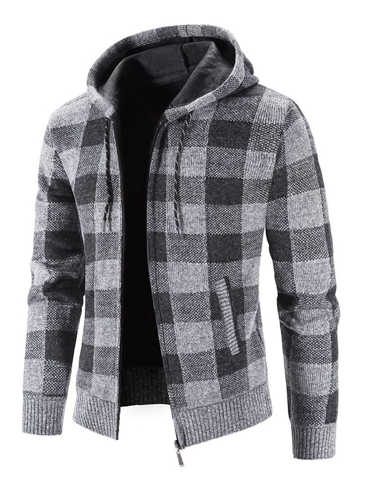 Rutig Standard Huva Casual Slim Sweater