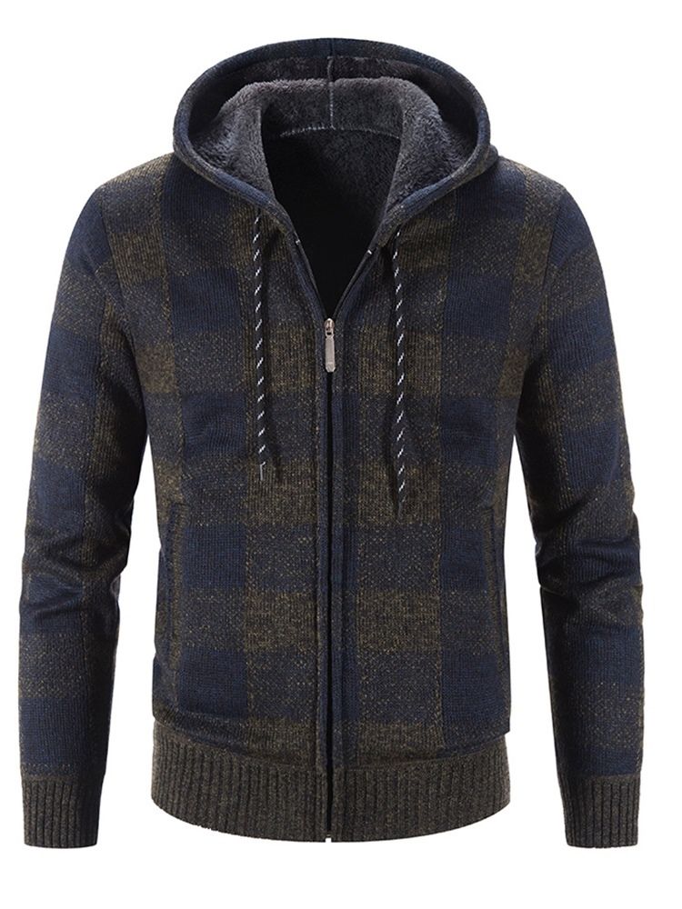 Rutig Standard Huva Casual Slim Sweater