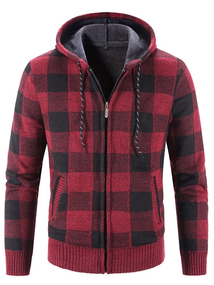 Rutig Standard Huva Casual Slim Sweater