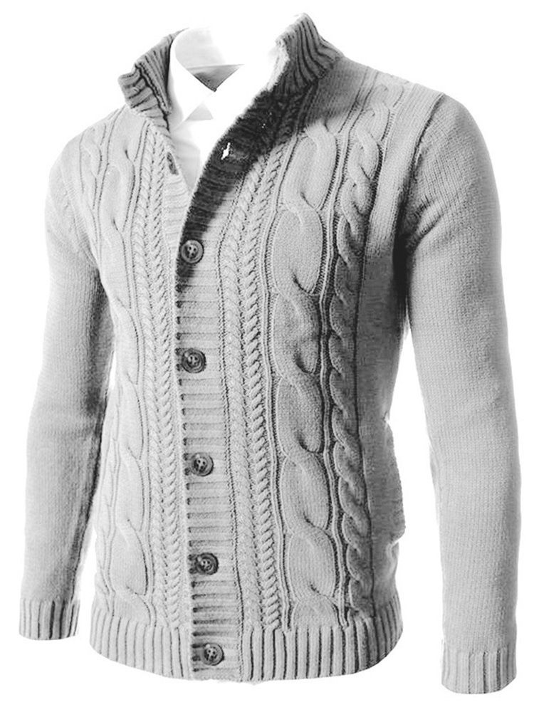 Ståkrage Enkel Standard Vinter Slim Sweater