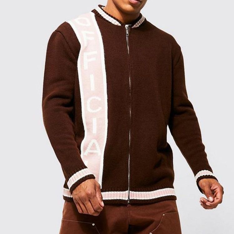 Ståkrage Letter Standard Fall Casual Tröja
