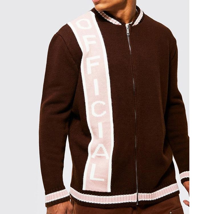 Ståkrage Letter Standard Fall Casual Tröja