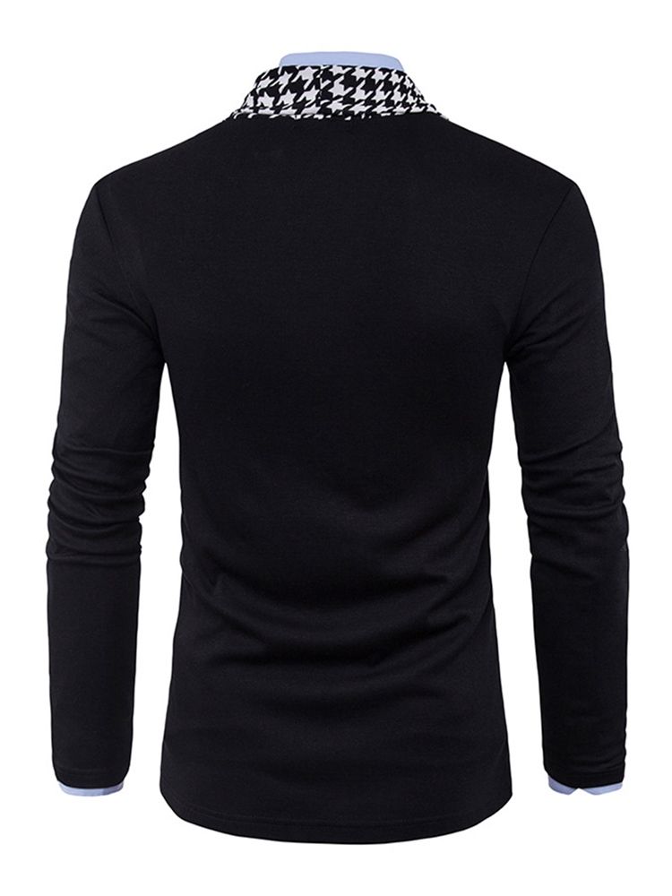 Standard Houndstooth Slim Fall Herrtröja