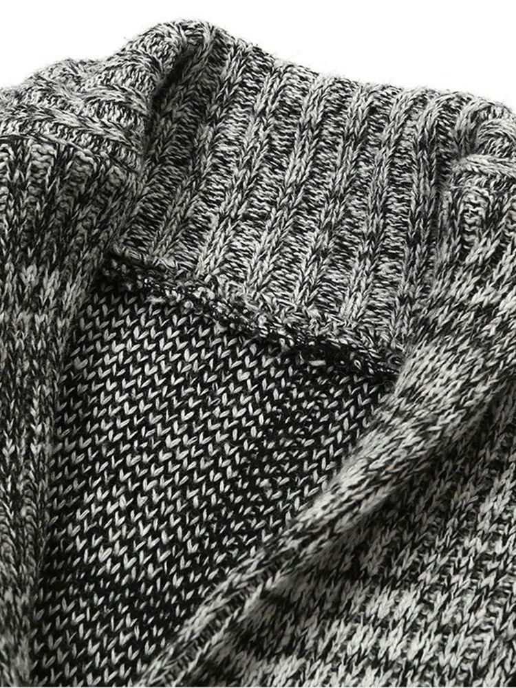 Standard Lapel Pläd För Män Casual Fall Tröja