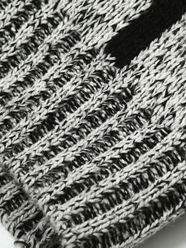 Standard Lapel Pläd För Män Casual Fall Tröja