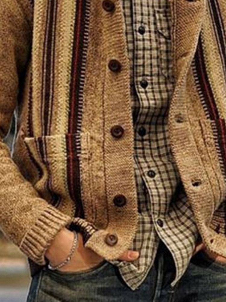 Standard Lapel Pocket Slim Vintertröja