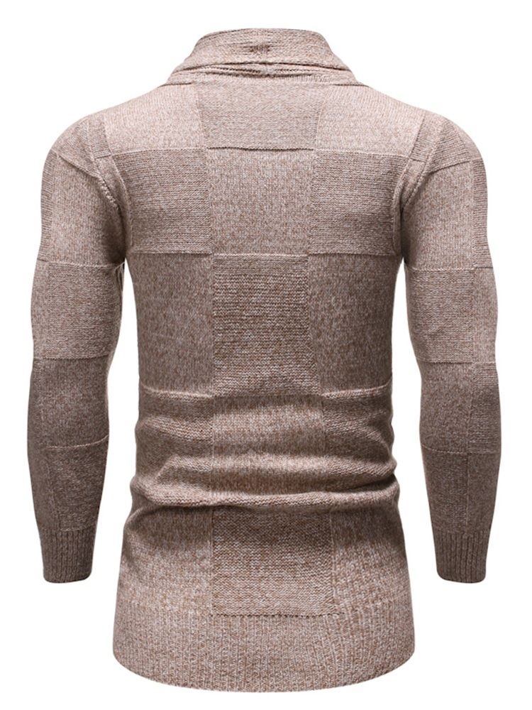 Standard Pocket Lapel Fall Slim Sweater