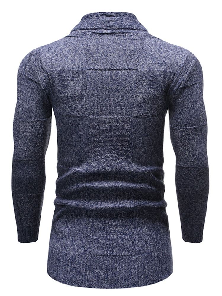 Standard Pocket Lapel Fall Slim Sweater