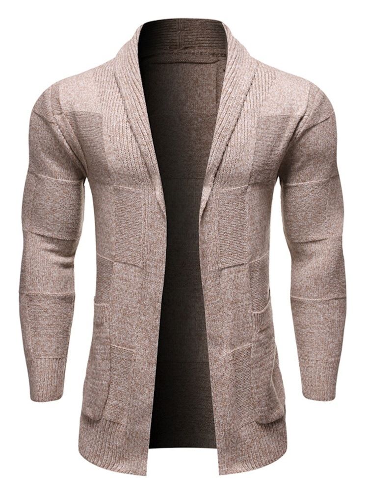 Standard Pocket Lapel Fall Slim Sweater