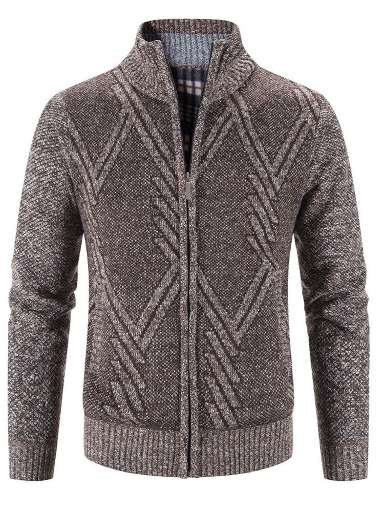 Standardtråd Color Block Casual Slim Sweater