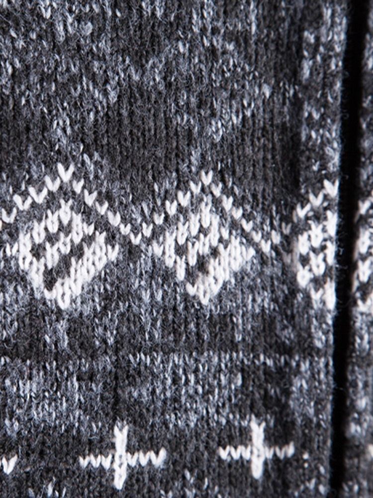 Stativkrage Color Block Standard Casual Hösttröja
