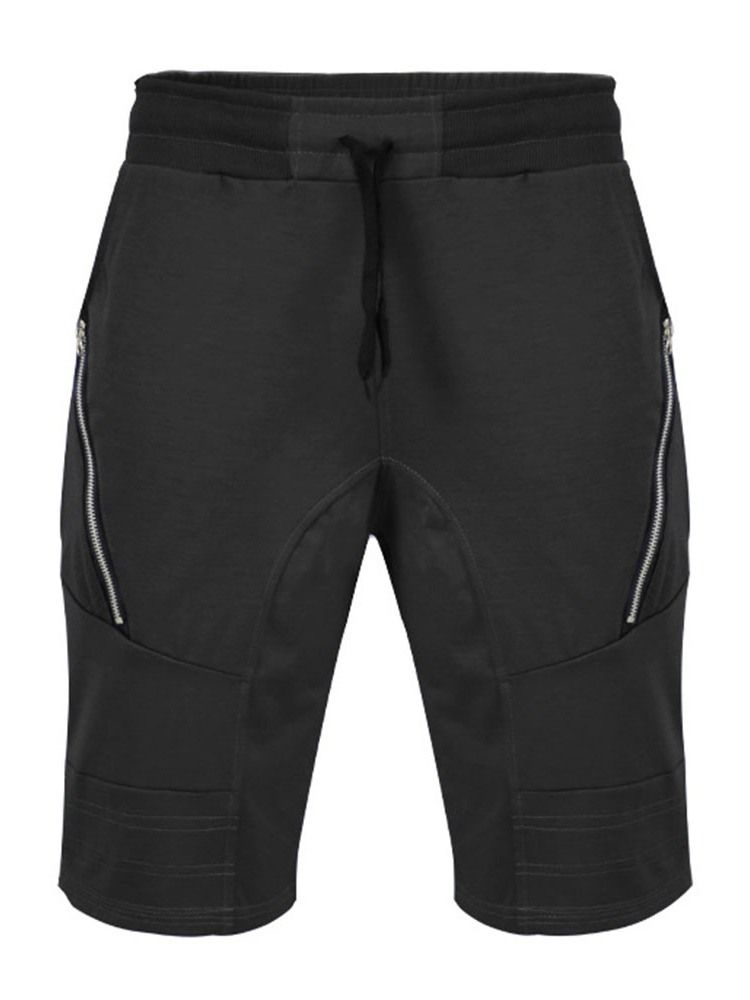 Dragkedja Vanliga Sport Sommar Casual Byxor