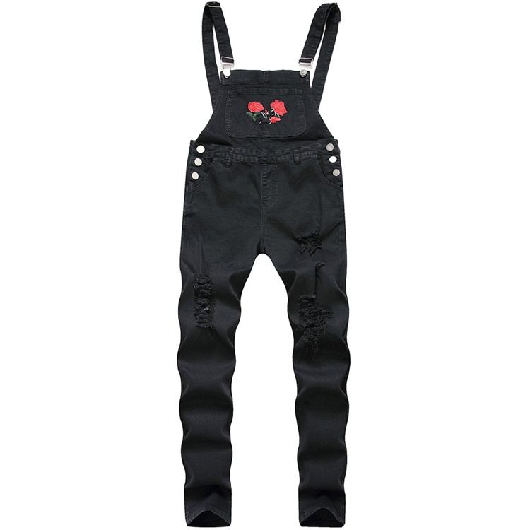 Hellängd Rak European Jumpsuits Overaller För Män