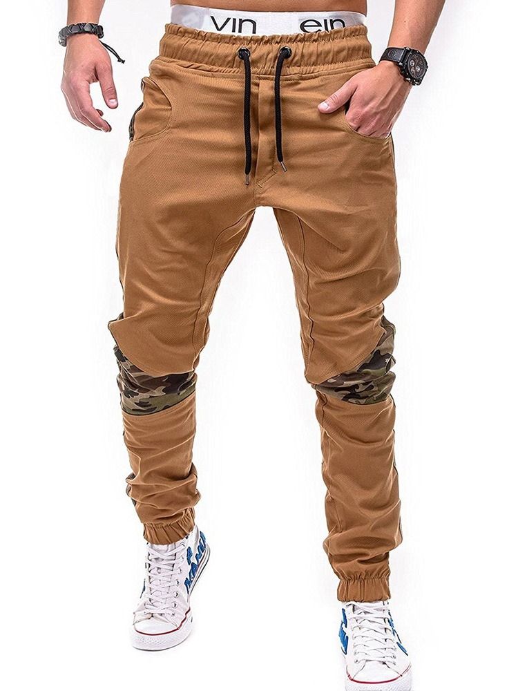 Pencil Byxor Print Camouflage Lace-Up Fall Casual Byxor