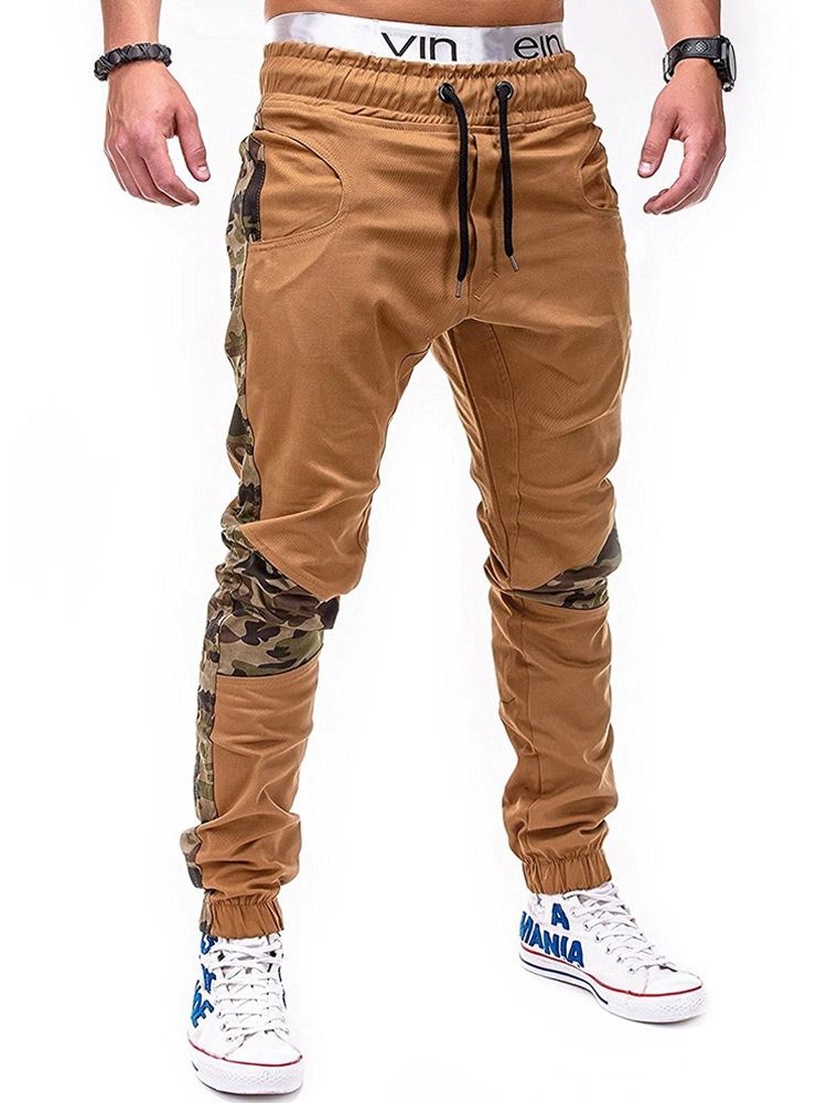 Pencil Byxor Print Camouflage Lace-Up Fall Casual Byxor