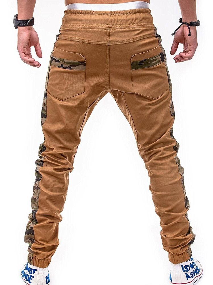 Pencil Byxor Print Camouflage Lace-Up Fall Casual Byxor