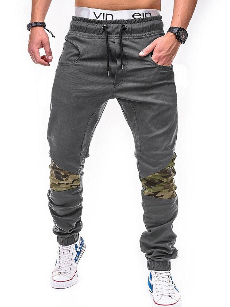 Pencil Byxor Print Camouflage Lace-Up Fall Casual Byxor