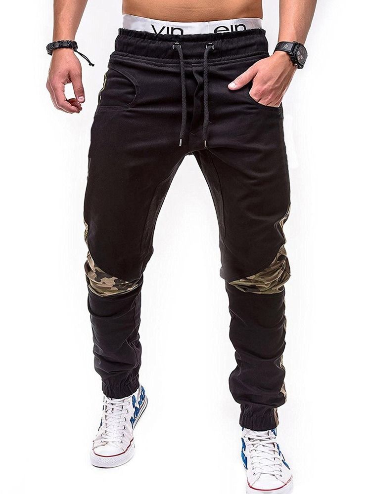 Pencil Byxor Print Camouflage Lace-Up Fall Casual Byxor