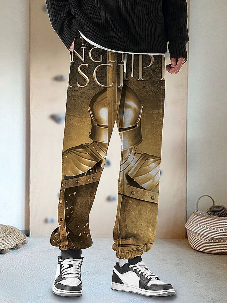 Pencil Pants Pocket Mid Waist Casual Byxor Med Snörning