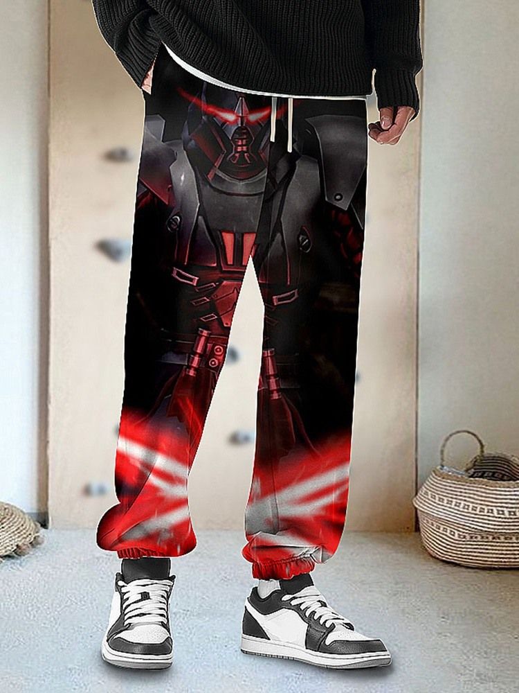 Pencil Pants Pocket Mid Waist Casual Byxor Med Snörning