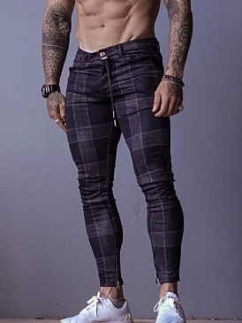 Pencil Pants Print Color Block Four Seasons Fashion Casual Pants