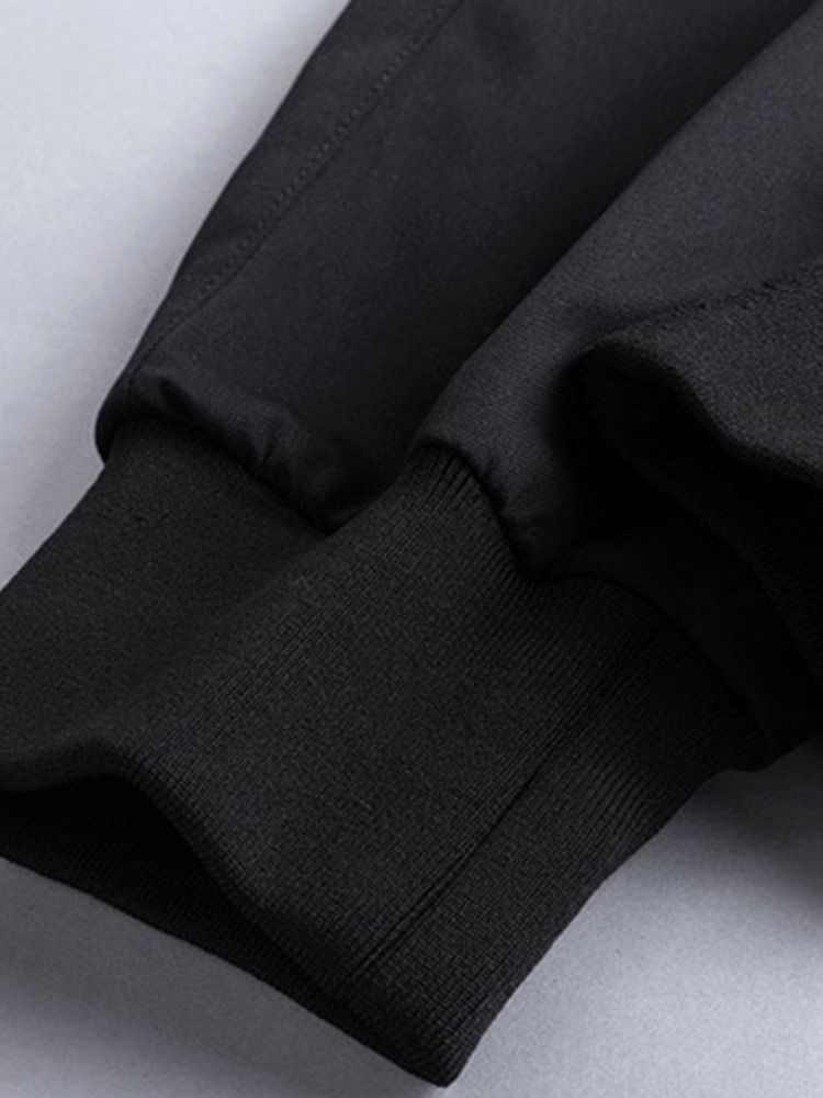 Pocket Plain Mid Waist Four Seasons Herr Casual Byxor