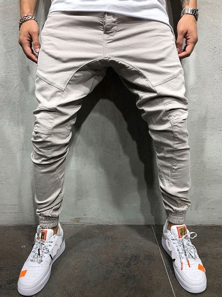 Pocket Plain Pencil Pants Herrbyxor