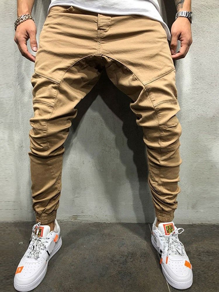 Pocket Plain Pencil Pants Herrbyxor