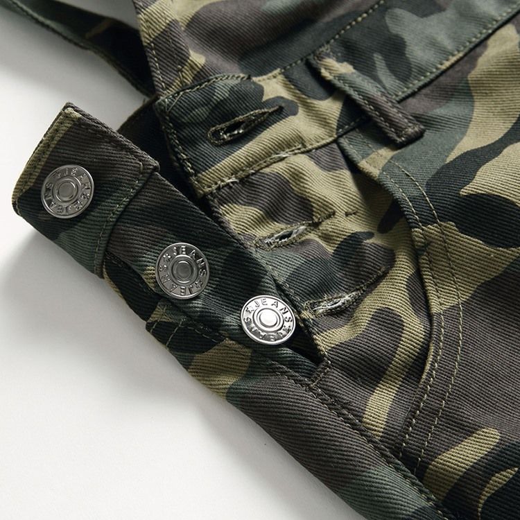 Raka Hängslen Hellängd Europeiska Jumpsuits Overaller