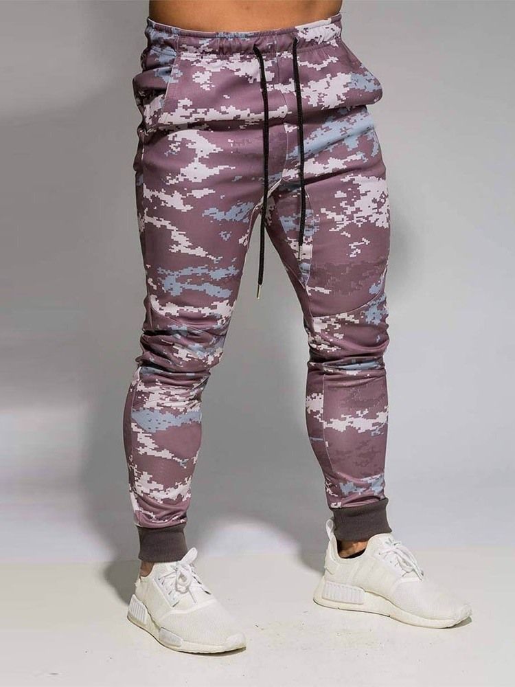 Rutig Pocket Casual Herr Casual Byxor