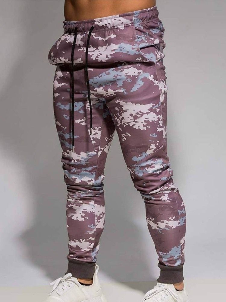 Rutig Pocket Casual Herr Casual Byxor