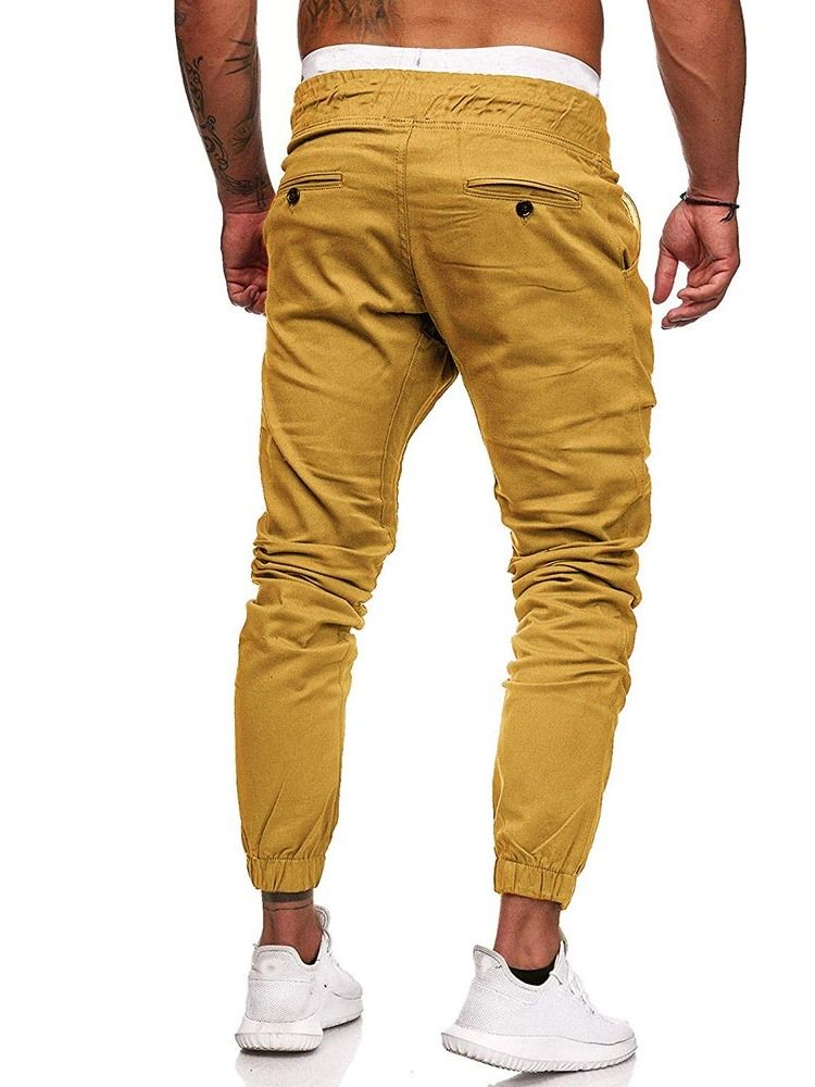 Veckade Vanliga Pencil Byxor Spets-Up Casual Casual Byxor