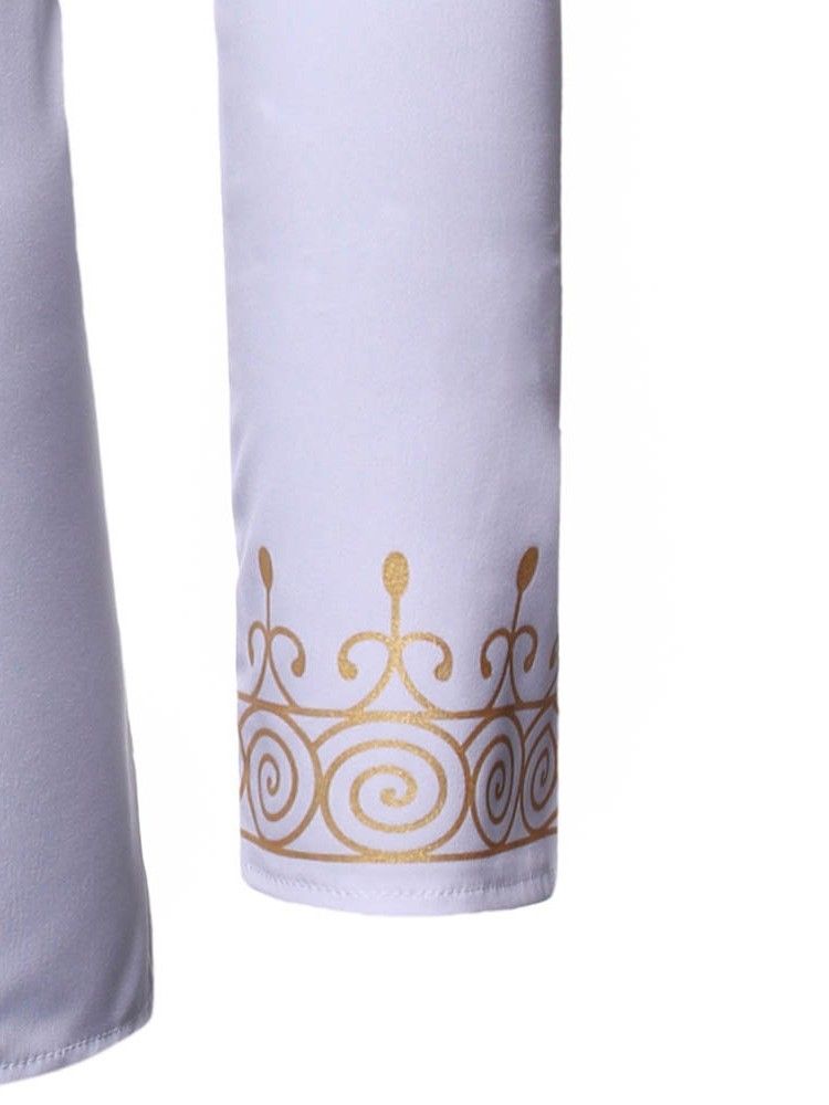 Afrikansk Mode Dashiki Casual Print Herrskjorta
