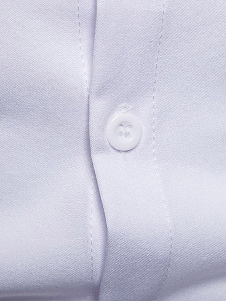 Broderitryckta Slim Button Up Mäns Fritidsskjortor
