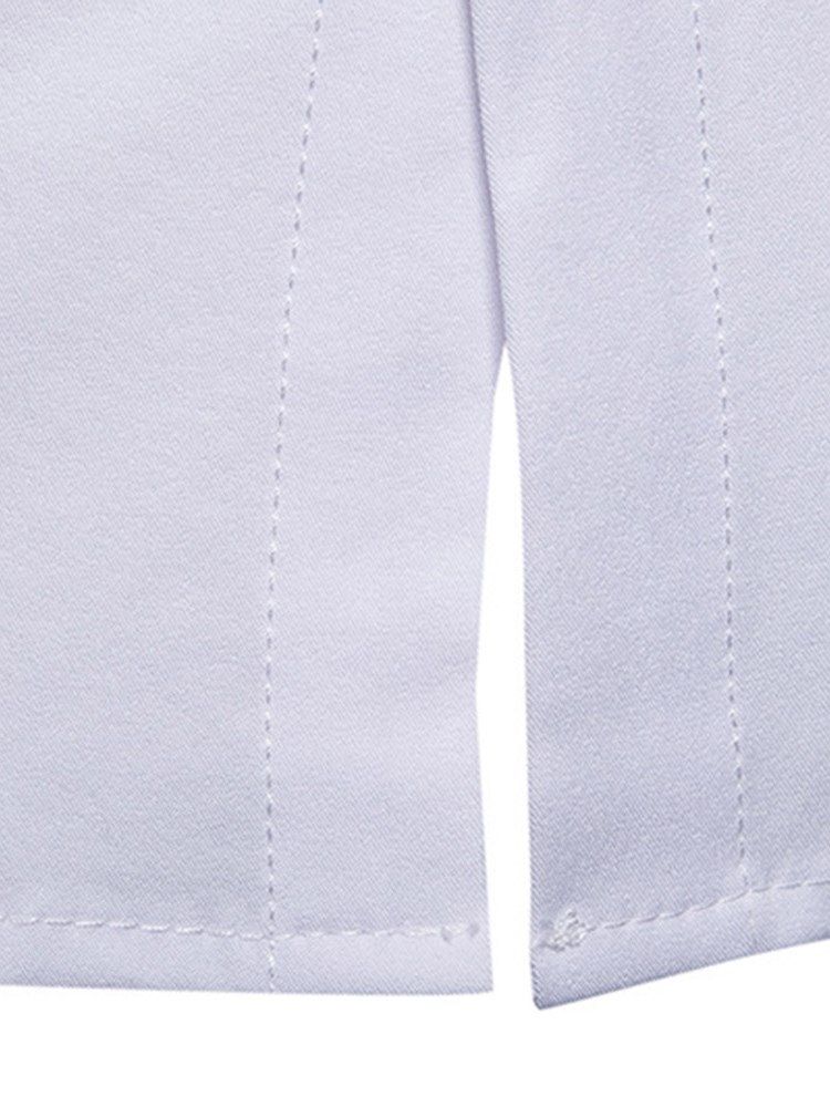 Broderitryckta Slim Button Up Mäns Fritidsskjortor
