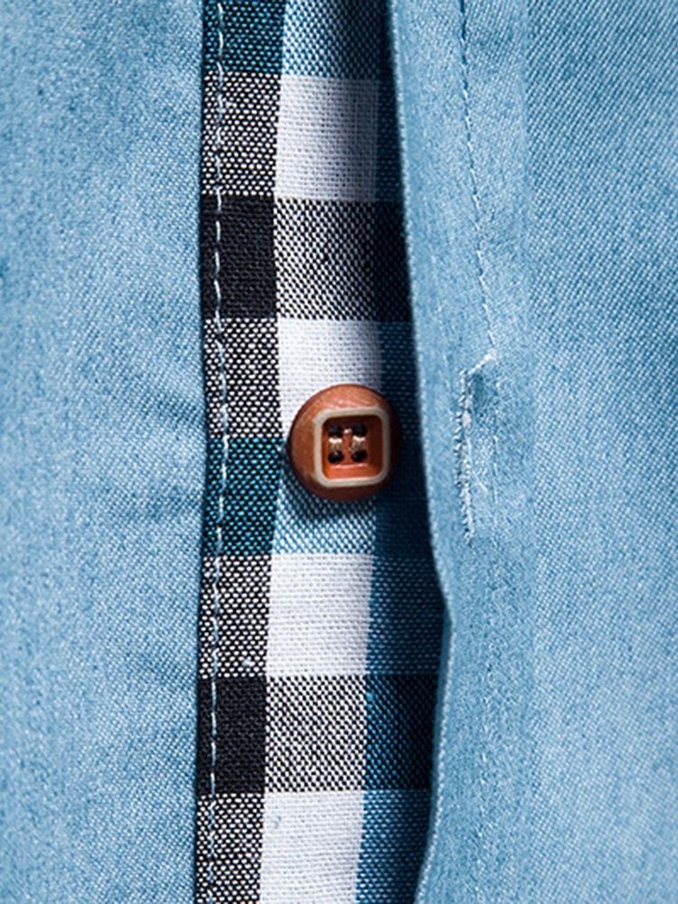 Casual Pocket Lapel Spring Enkelknäppt Skjorta