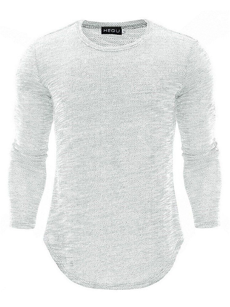 Casual Rundhalsad Slimmad T-Shirt För Män