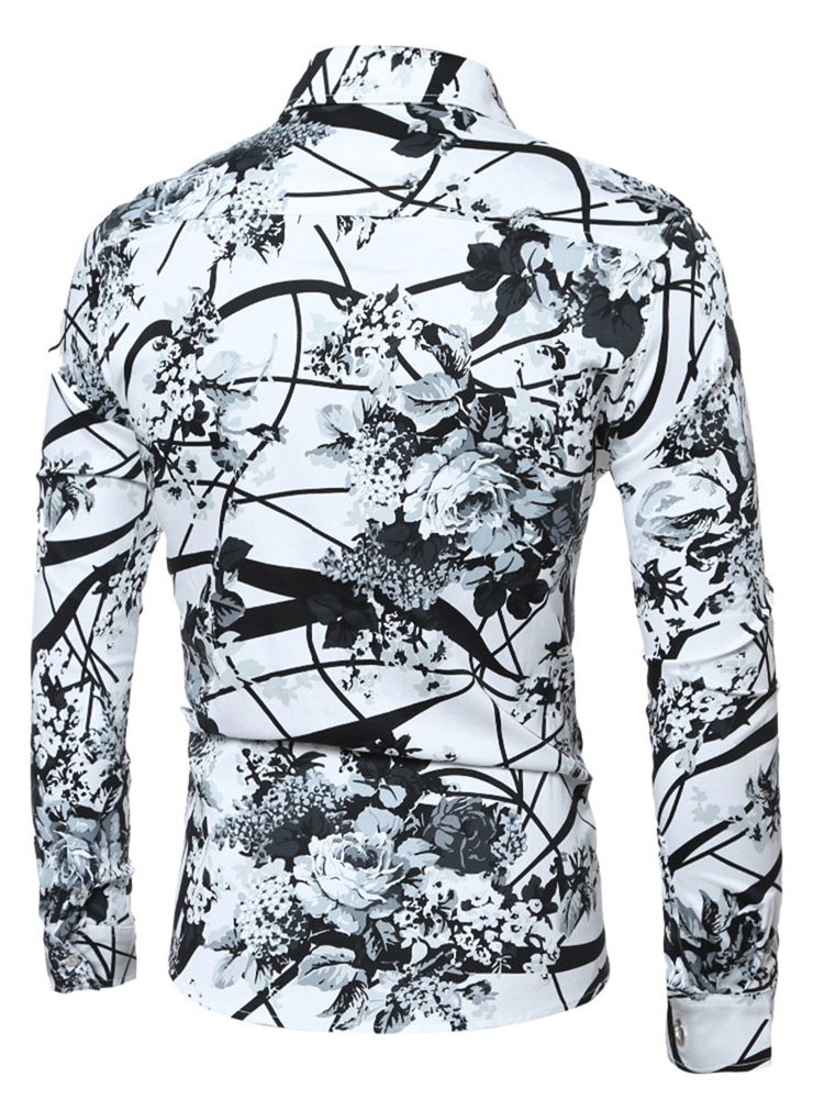 Kvalitet Vogue Print Slim Herrskjorta