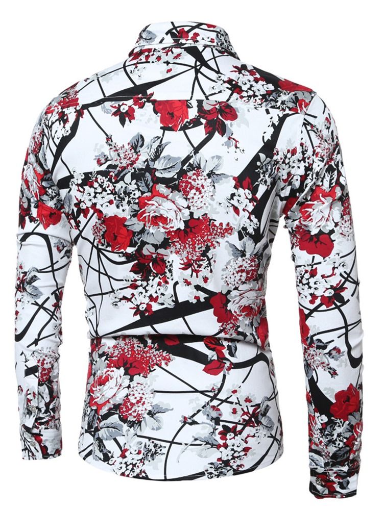 Kvalitet Vogue Print Slim Herrskjorta